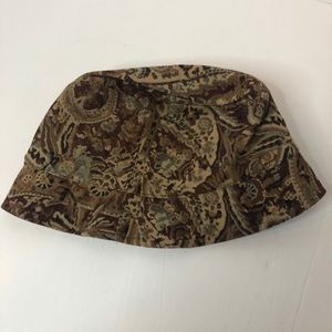 Heaslip Brown Brocade Corduroy Bucket fishing Hat